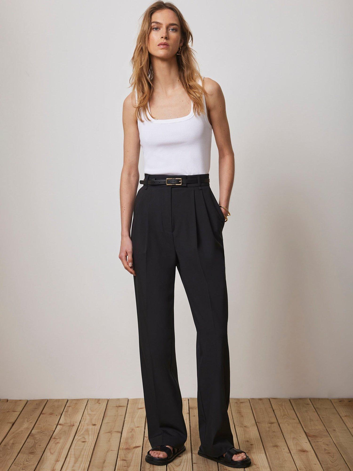 Pleated trousers women best sale