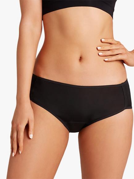 Love Luna Midi Brief Period Pants, Pack of 3, Black, Black