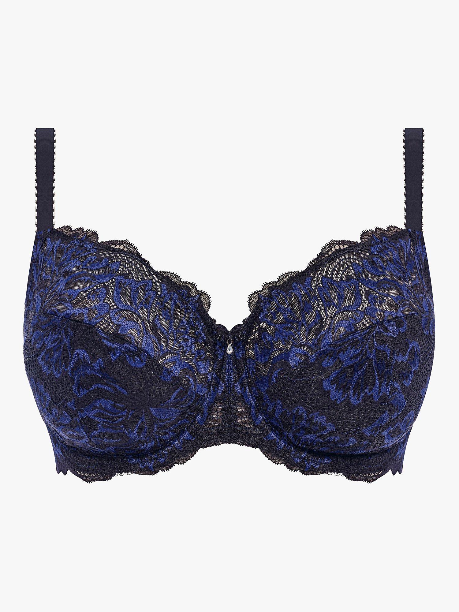 Product image 3 of 4, which shows Fantasie Emmaline Non-Padded Plunge Bra, Midnight, 32DD