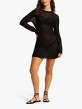 Seafolly Knit Mini Dress, Black Black