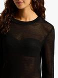 Seafolly Knit Mini Dress, Black Black