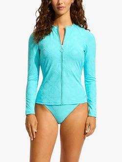 Seafolly Oasis Hipster Pant Swim Brief, Atoll - view 2, Atoll