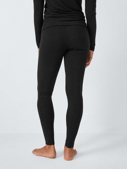 John Lewis Heat Generating Sparkle Leggings, Black - view 2, Black