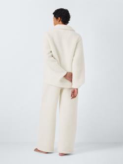 John Lewis Borg Pyjama Set, Ivory - view 2, Ivory