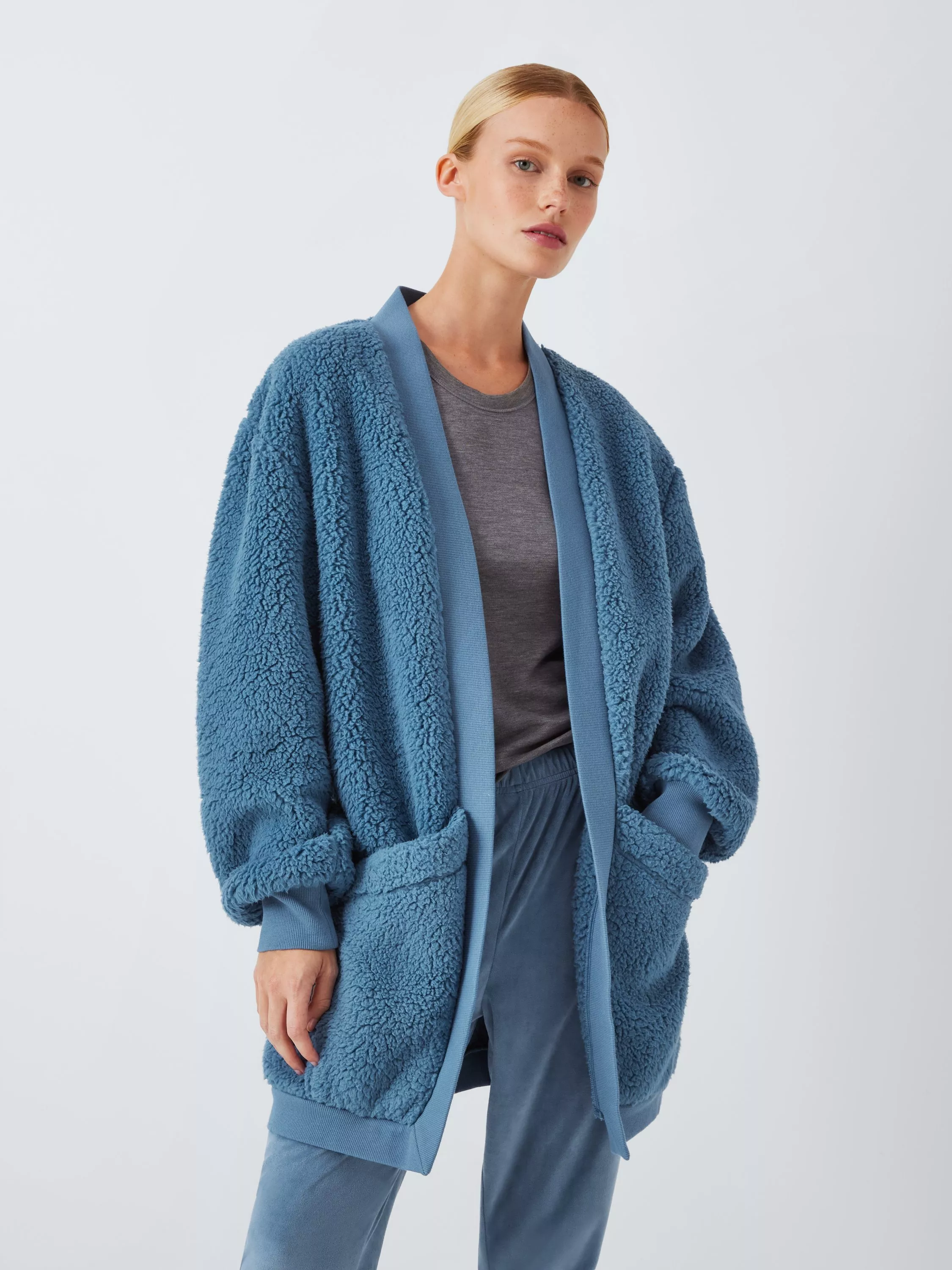 Free People Blue Oversized Ribbed Knit Cardigan Women's Size shops Small S