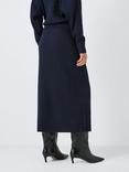 John Lewis Wool Blend Skirt, Navy