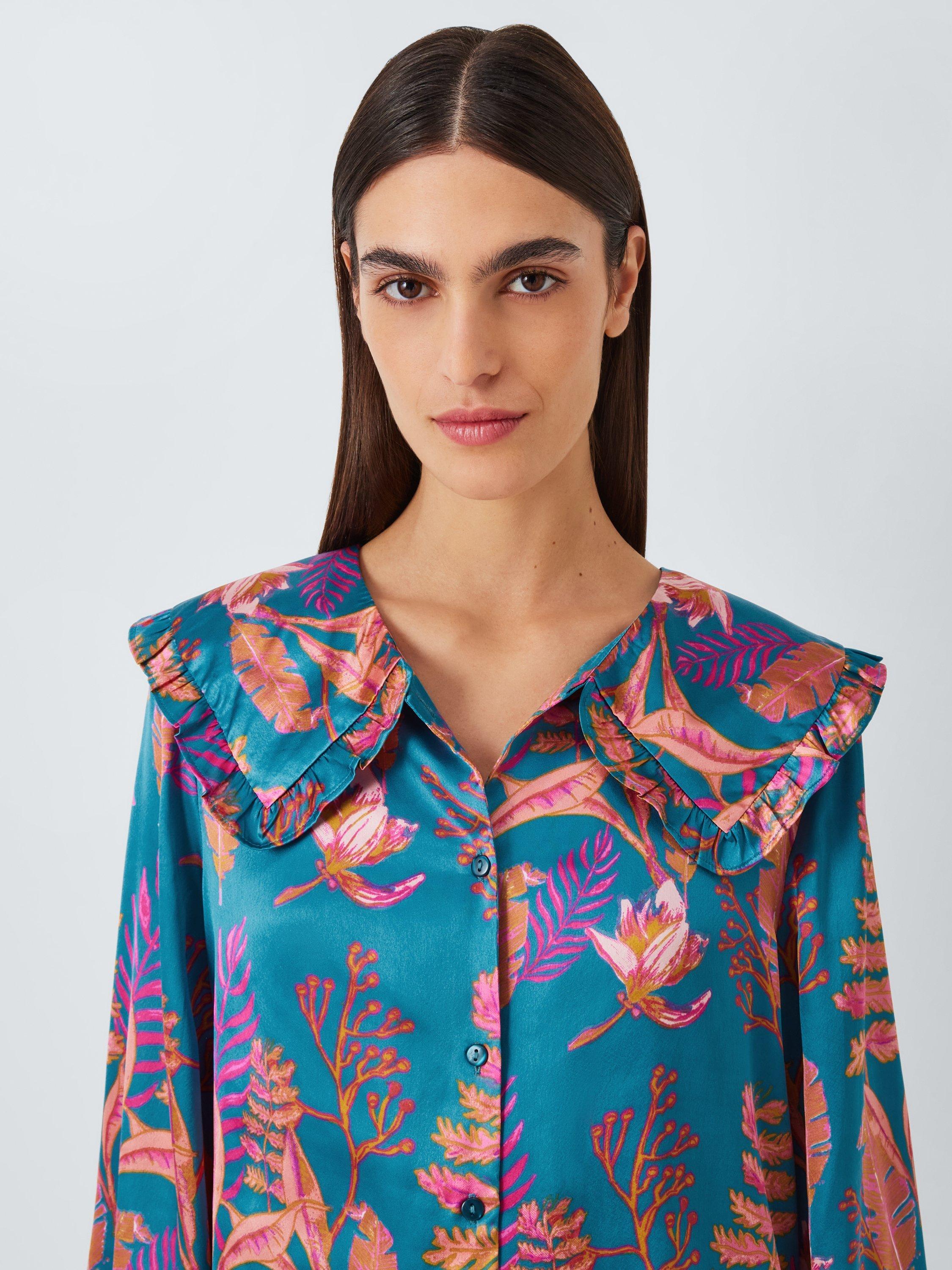 Product image 4 of 5, which shows Their Nibs Autumn Leaf Pyjama Set, Multi, L