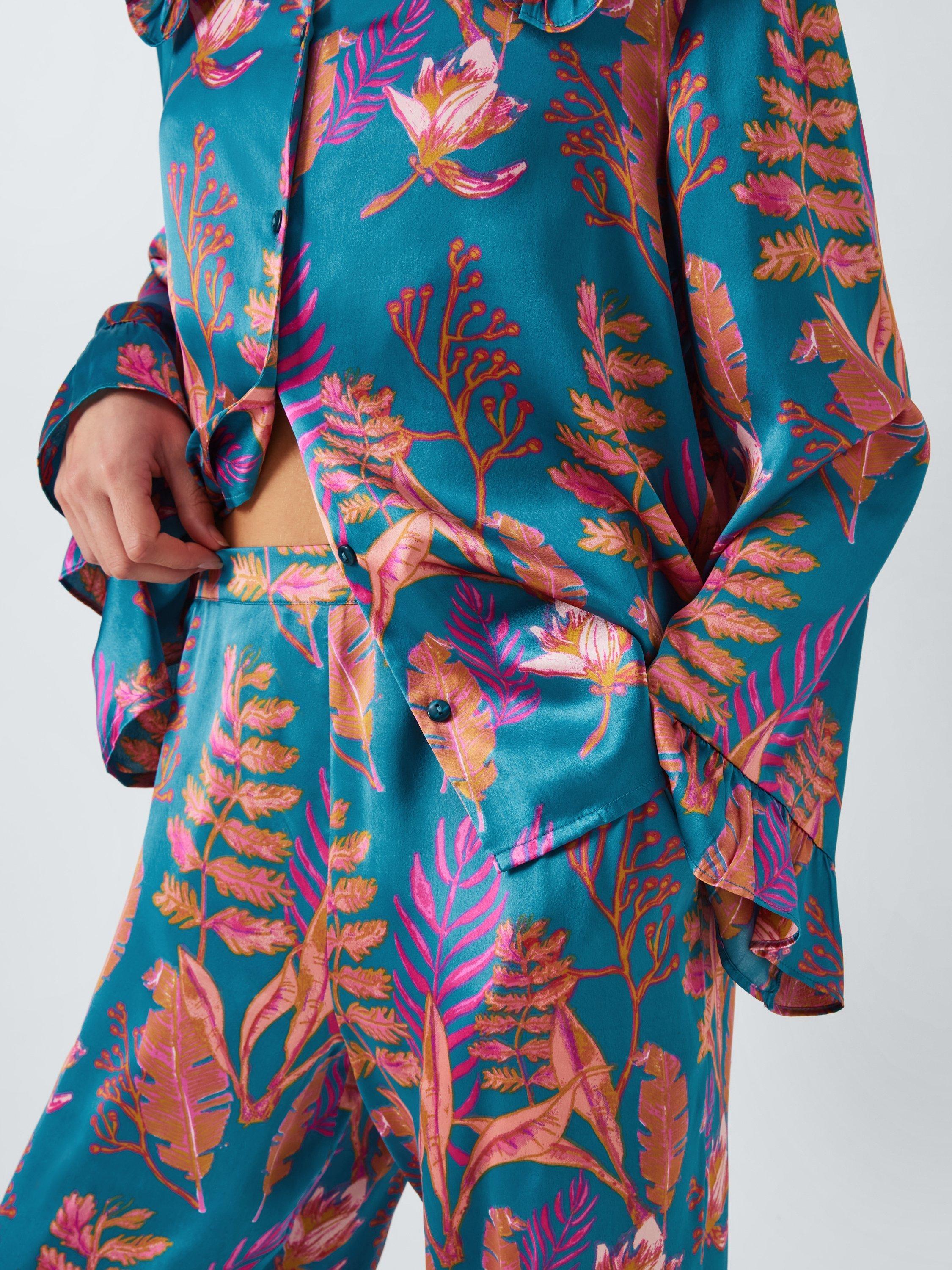 Product image 5 of 5, which shows Their Nibs Autumn Leaf Pyjama Set, Multi, L