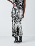 John Lewis Sequin Skirt, Silver