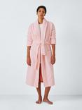 John Lewis Luxury Organic Cotton Blend Towelling Dressing Gown, Pink