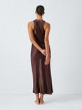 John Lewis Silk Slip Nightdress, Chocolate Torte