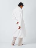 John Lewis Luxury Organic Cotton Blend Towelling Dressing Gown, White