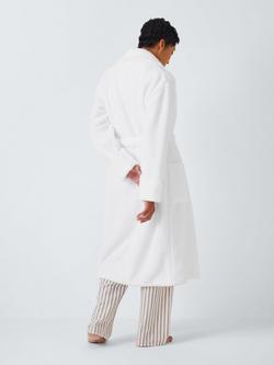 John Lewis Luxury Organic Cotton Blend Towelling Dressing Gown - view 2, White