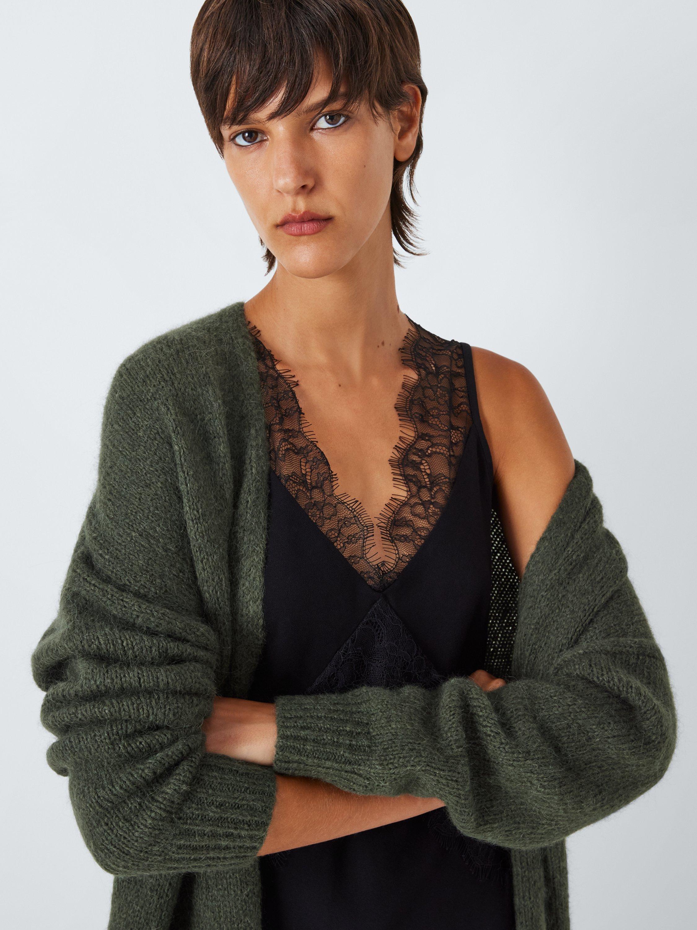 John Lewis Edge to Edge Alpaca Wool Blend Cardigan