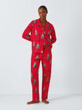 John Lewis Family Christmas Tree Pyjama Set, Red