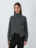 John Lewis Donegal Wool Blend Roll Neck Jumper