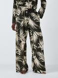 AND/OR Modal Palm Pyjama Trousers, Black/Cream