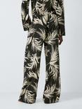 AND/OR Modal Palm Pyjama Trousers, Black/Cream