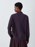 John Lewis Soft Turtle Neck Jumper, Purple Aubergine