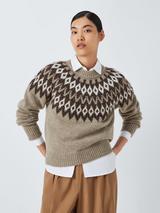 John Lewis Fair Isle Wool Blend Knit Jumper