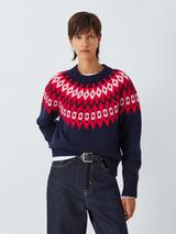 John Lewis Fair Isle Wool Blend Knit Jumper