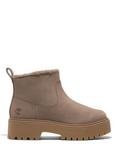 Timberland Stone Street Suede Faux Fur Lined Ankle Boots, Taupe