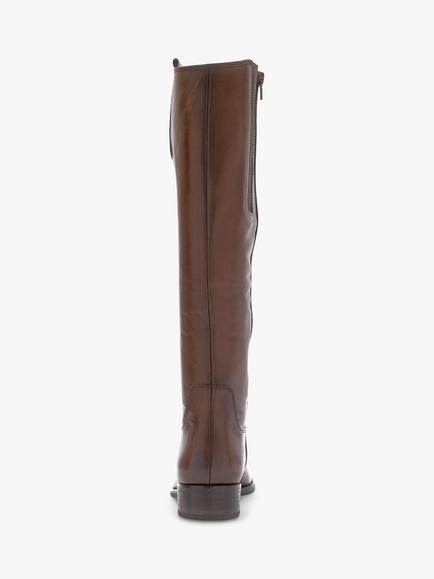 Gabor Brook Leather Long Boots, Brown - view 2, Brown