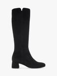 Gabor Ashby Suede Medium Calf Boots, Black