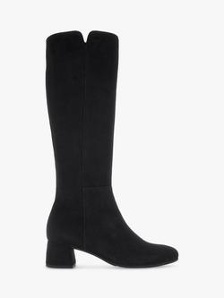 Gabor Ashby Suede Medium Calf Boots, Black, Black