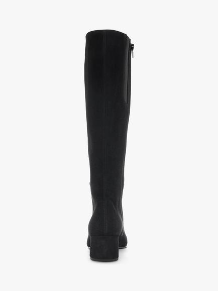 Gabor Ashby Suede Medium Calf Boots, Black - view 2, Black
