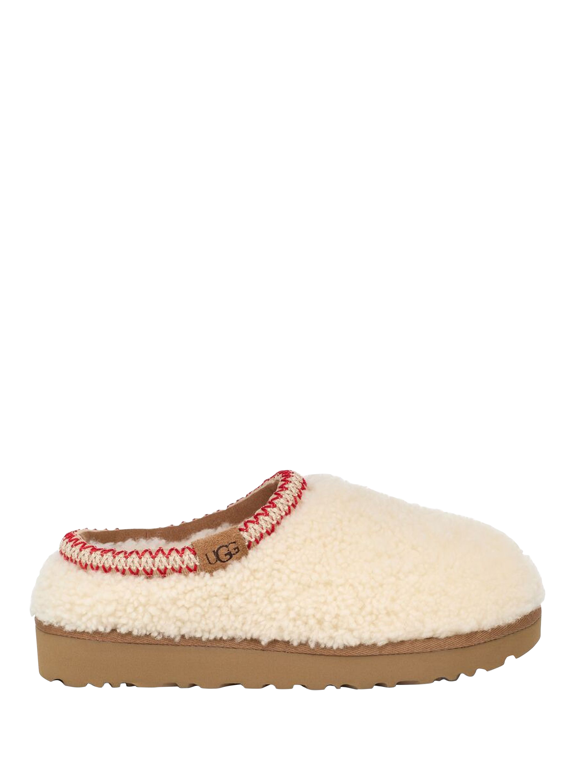 UGG Tasman Maxi Curly Sheepskin Slippers, Cream