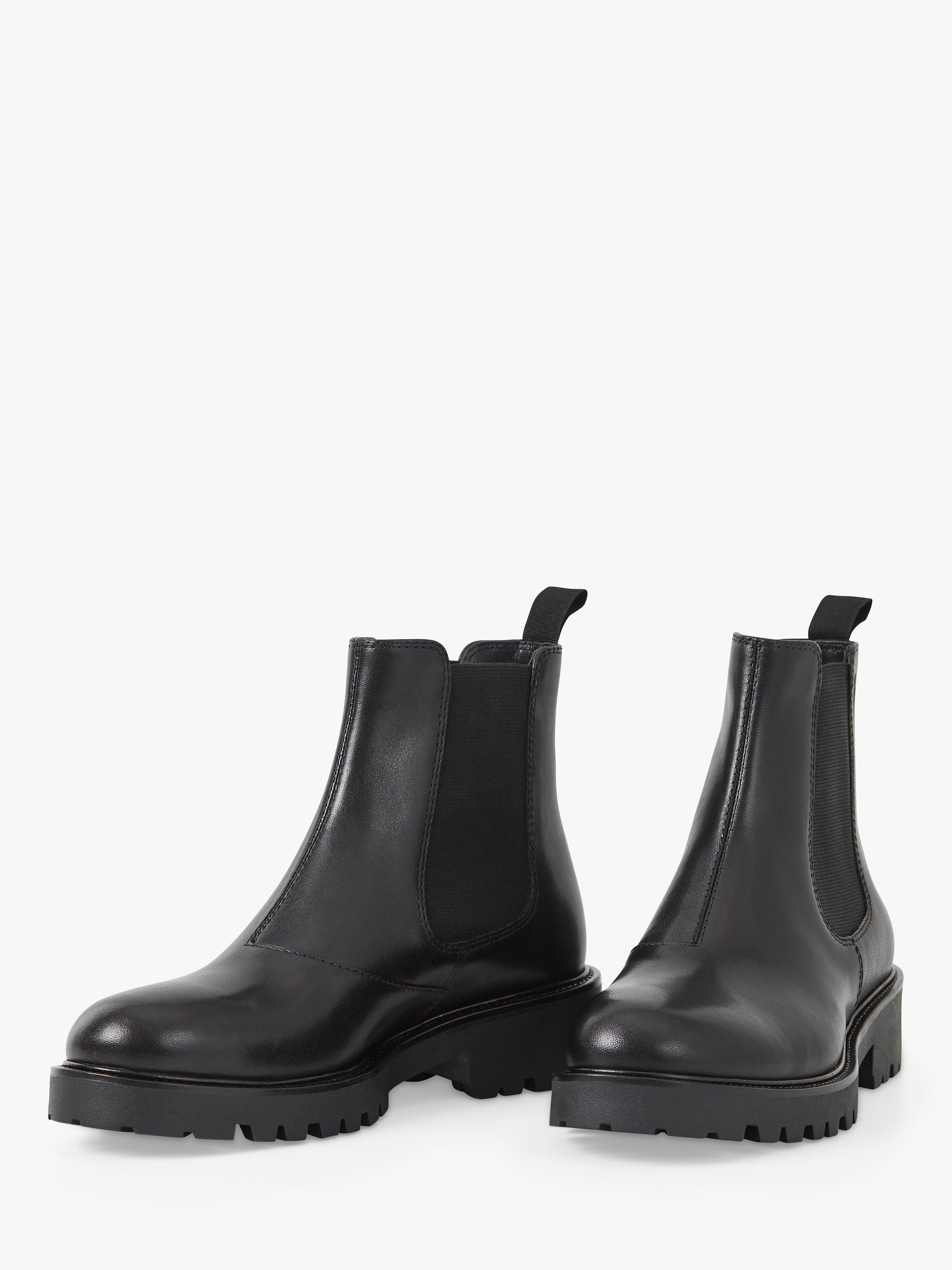 Kenova black leather boots best sale