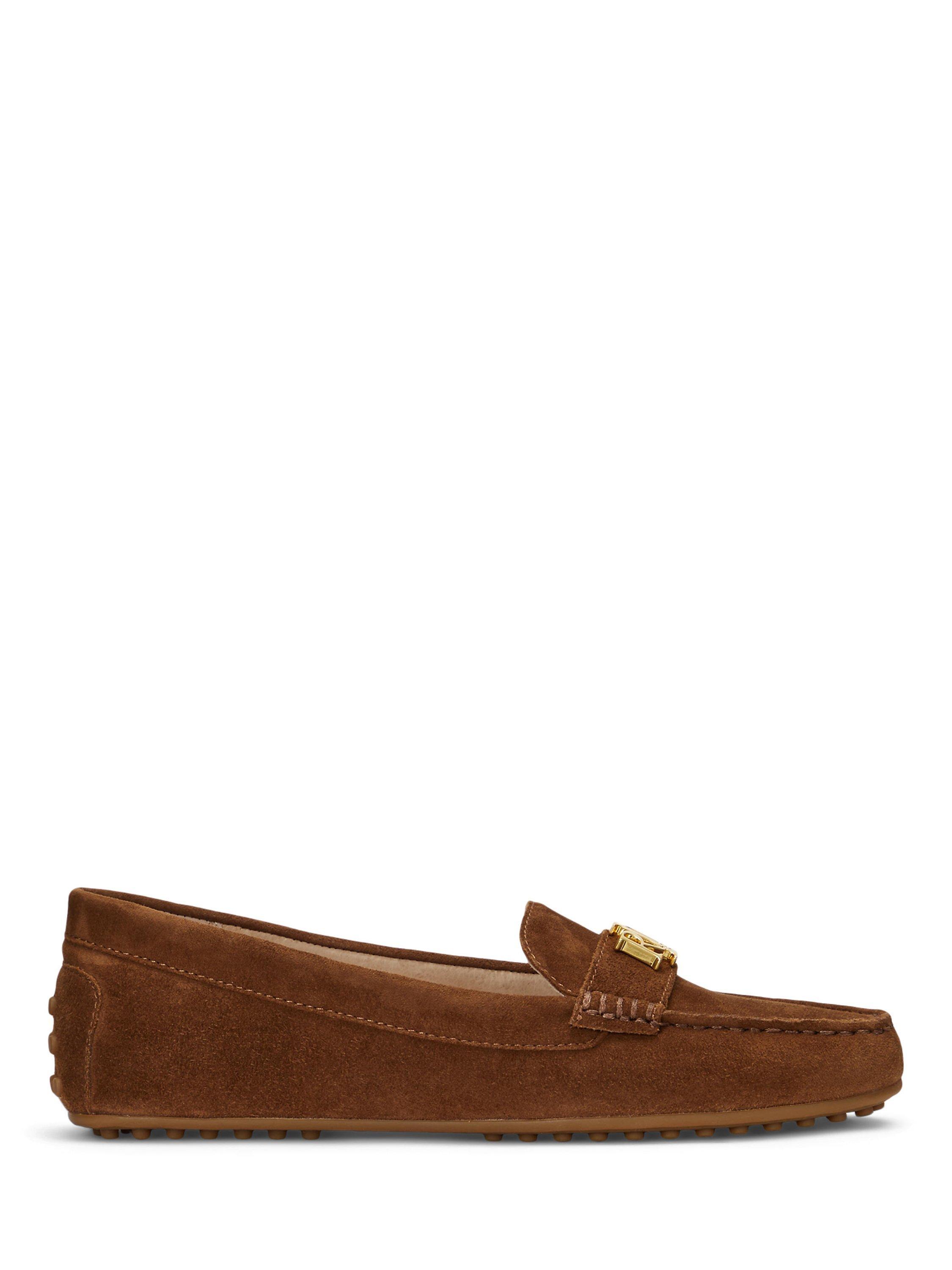 Lauren Ralph Lauren Barnsbury Suede Loafers, Tobacco