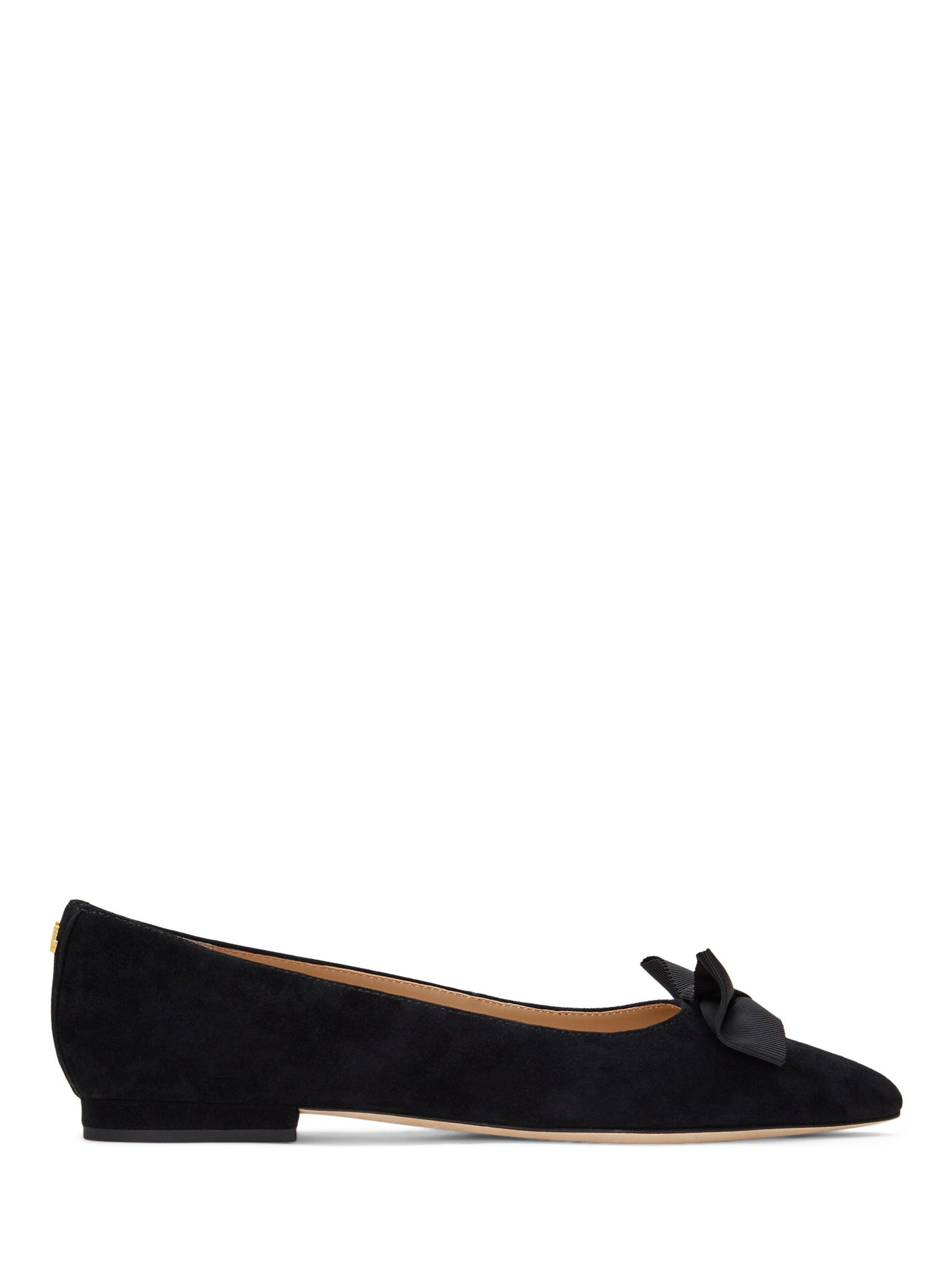 Lauren Ralph Lauren Londyn Suede Bow Pumps Black
