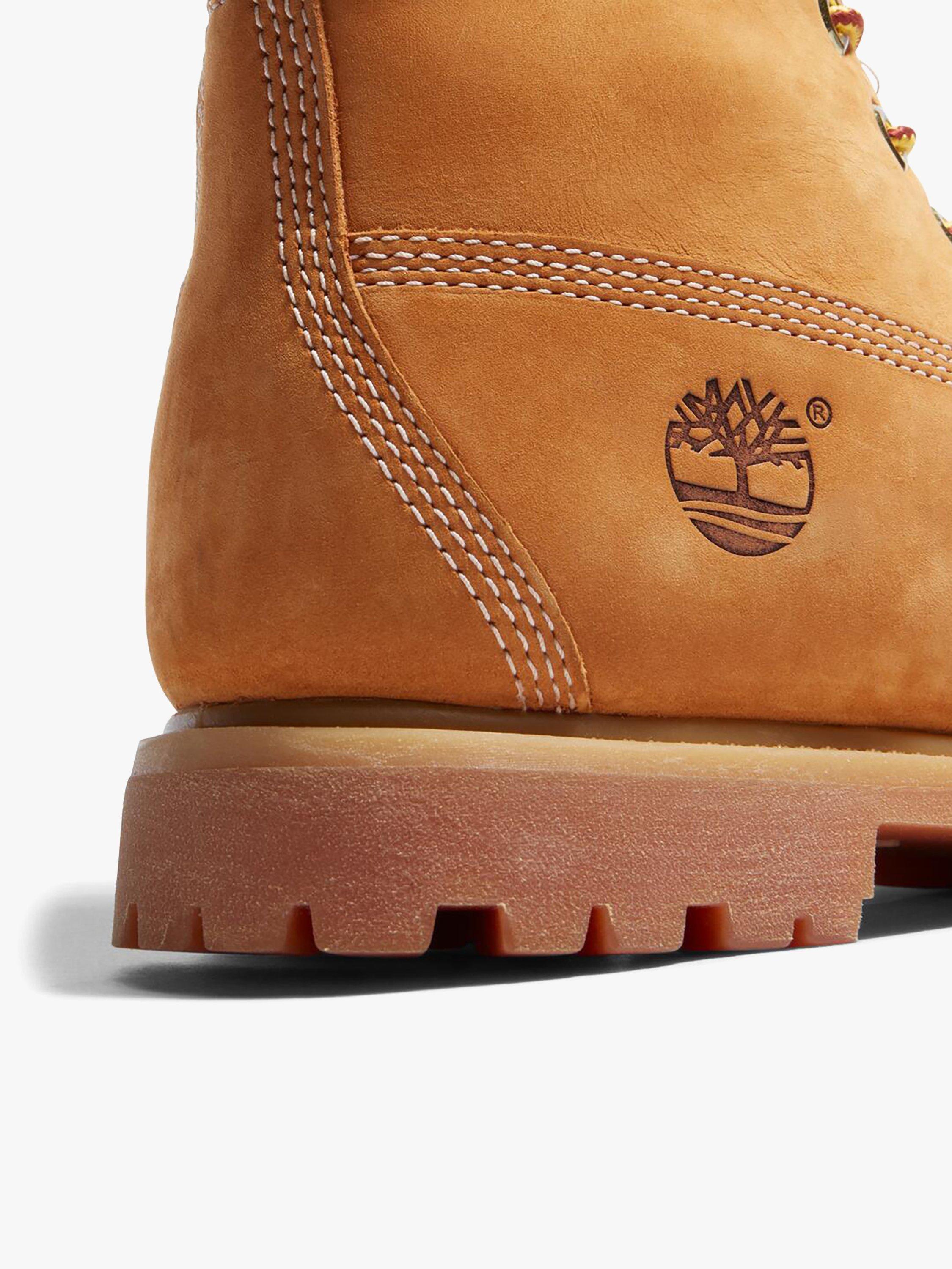 Product image 3 of 7, which shows Timberland Leather Premium 6-Inch Lace Up Waterproof Boots, Wheat, 4