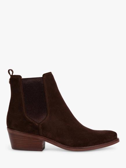 Penelope Chilvers Rove Suede Chelsea Boots, Chocolate, Chocolate