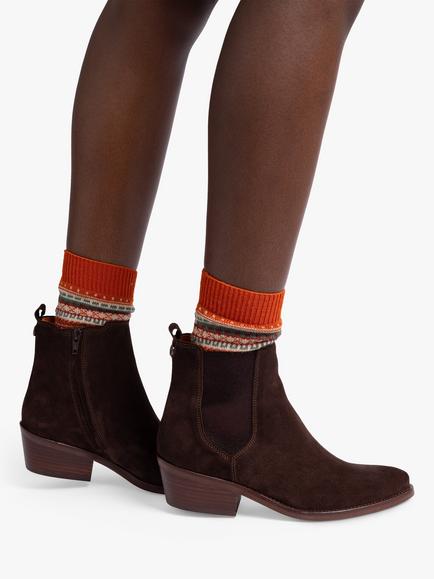 Penelope Chilvers Rove Suede Chelsea Boots, Chocolate - view 2, Chocolate