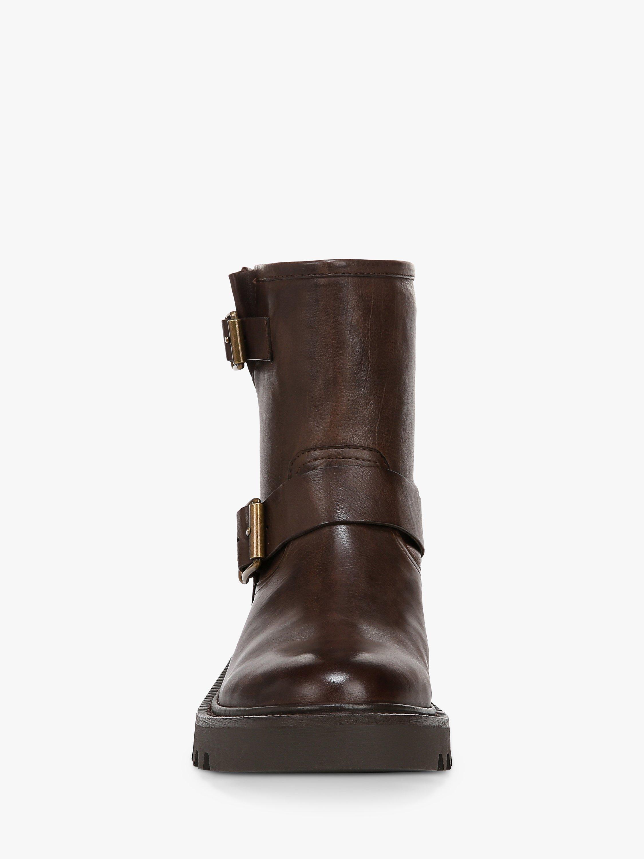 Product image 2 of 6, which shows Sam Edelman Kingsley Leather Biker Boots, Warm Cocoa 200, 4