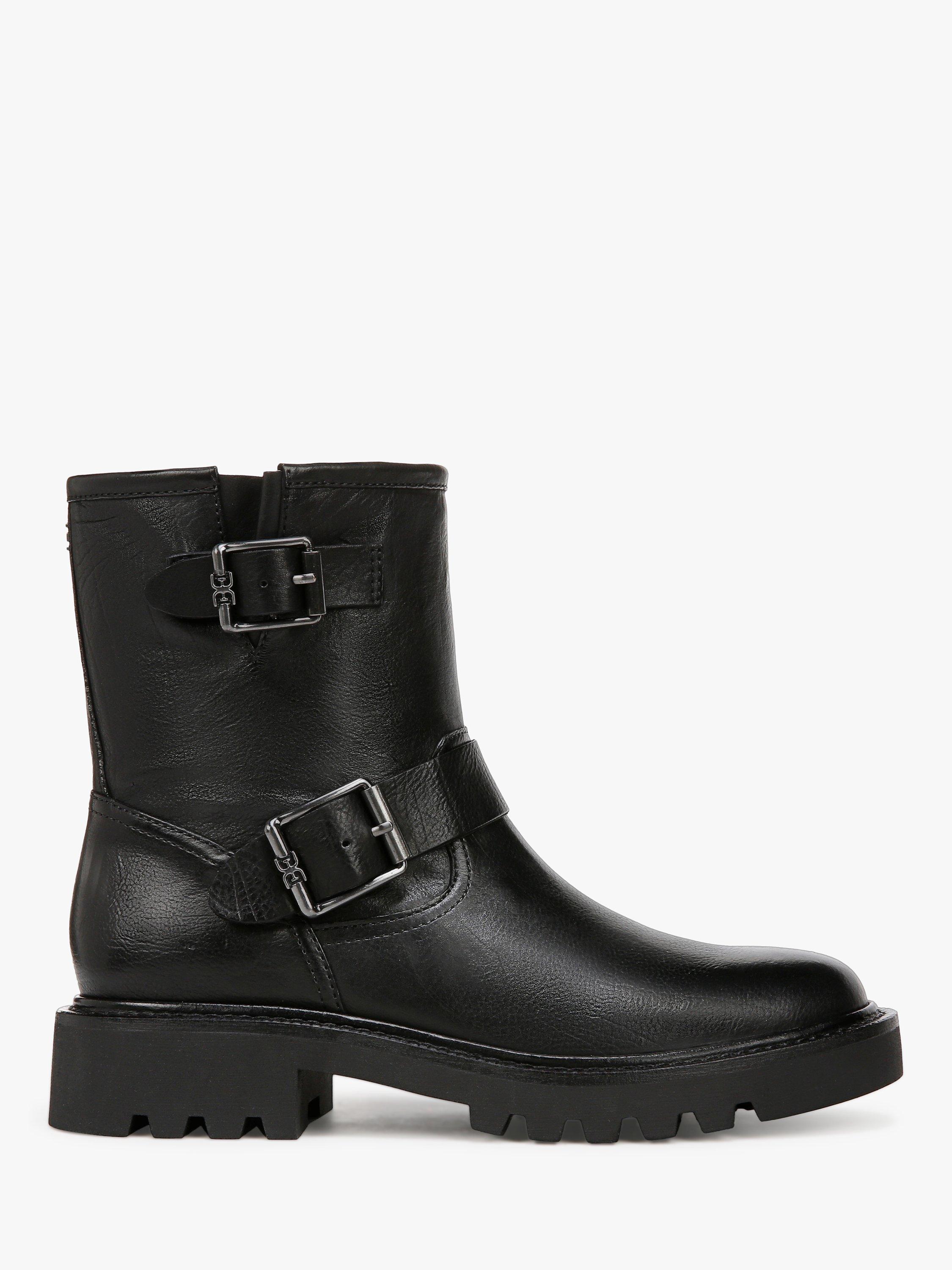 Sam Edelman Kingsley Leather Biker Boots Black 001