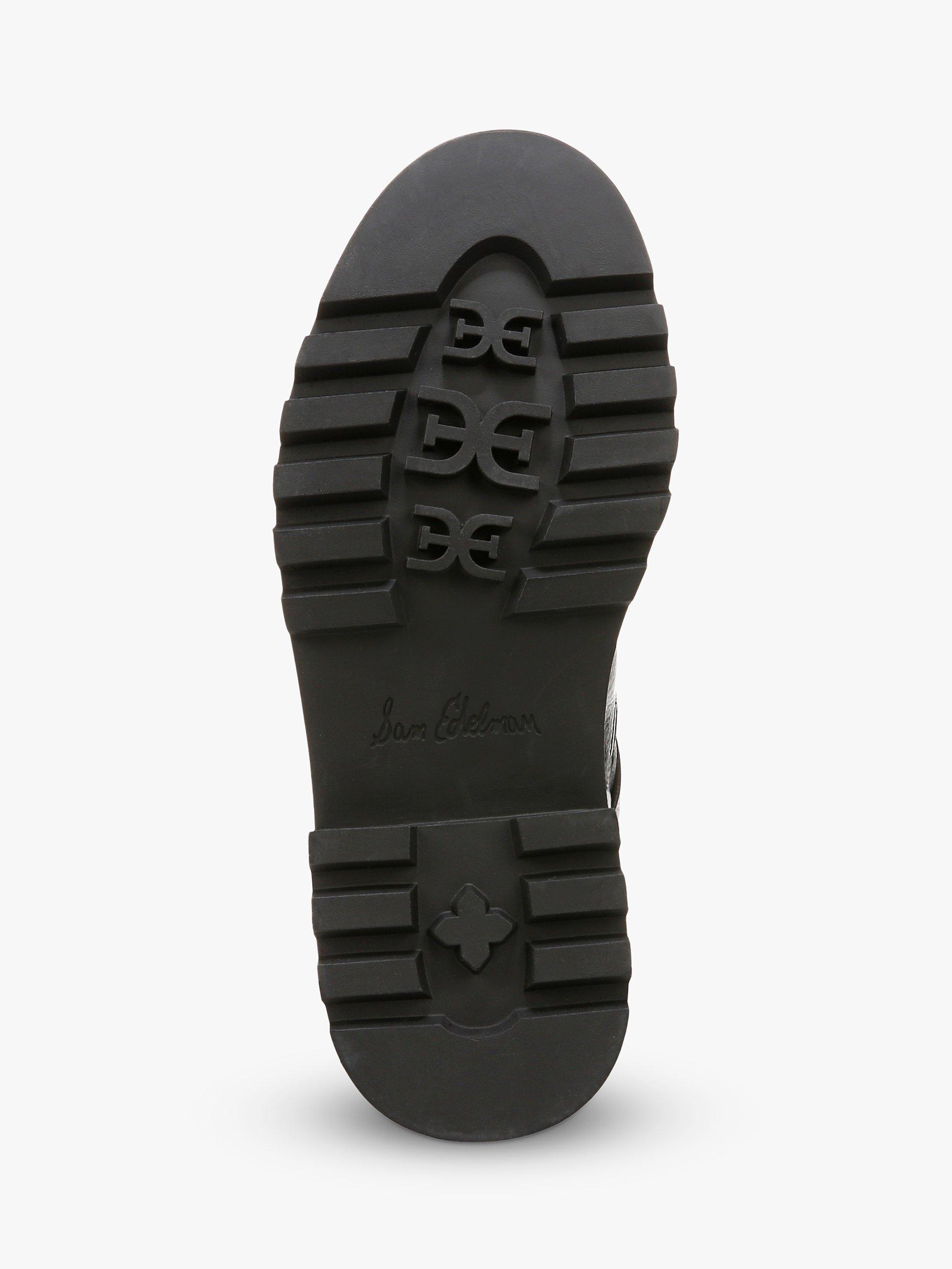 Product image 6 of 6, which shows Sam Edelman Kingsley Leather Biker Boots, Black 001, 4