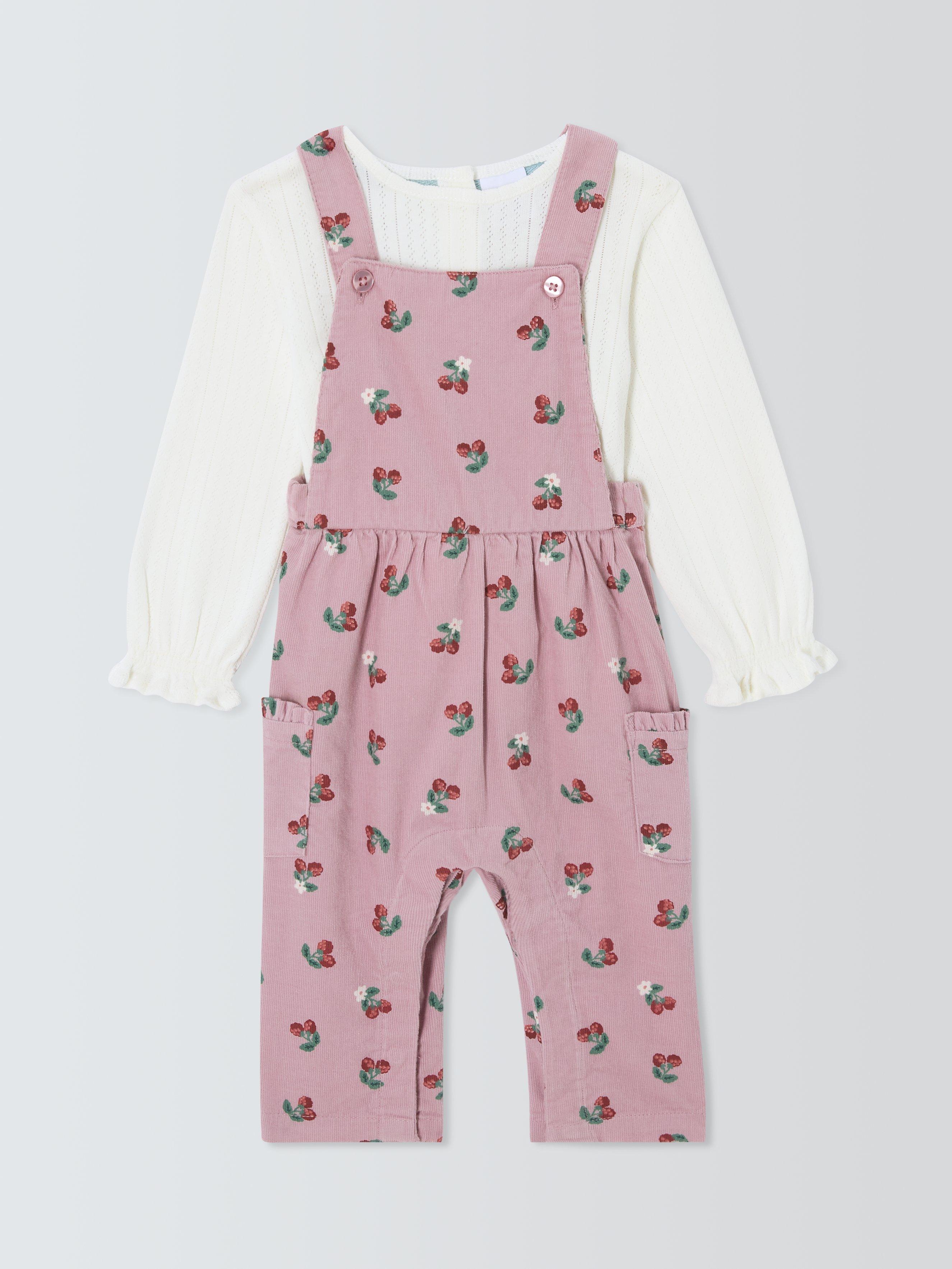 Baby pink dungarees clearance