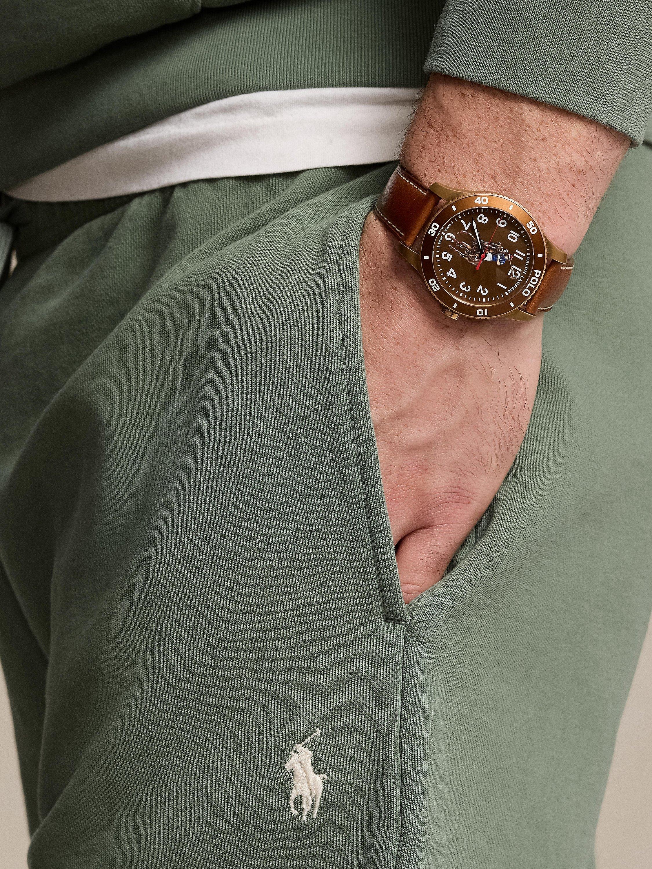 Product image 3 of 5, which shows Polo Ralph Lauren Vintage Wash Shorts, Cargo Green, M