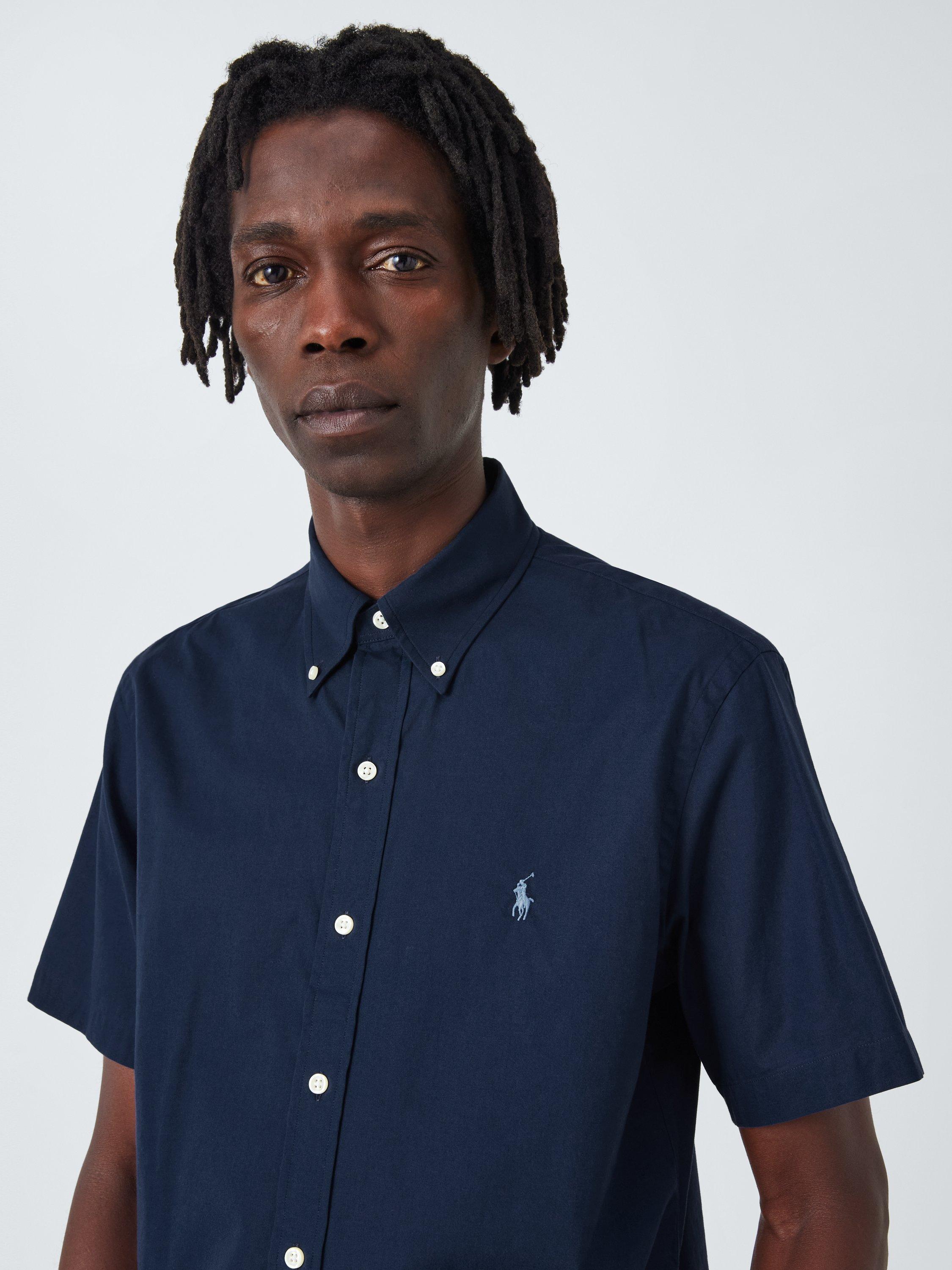 Product image 5 of 6, which shows Polo Ralph Lauren Short Sleeve Shirt, Newport Navy, S