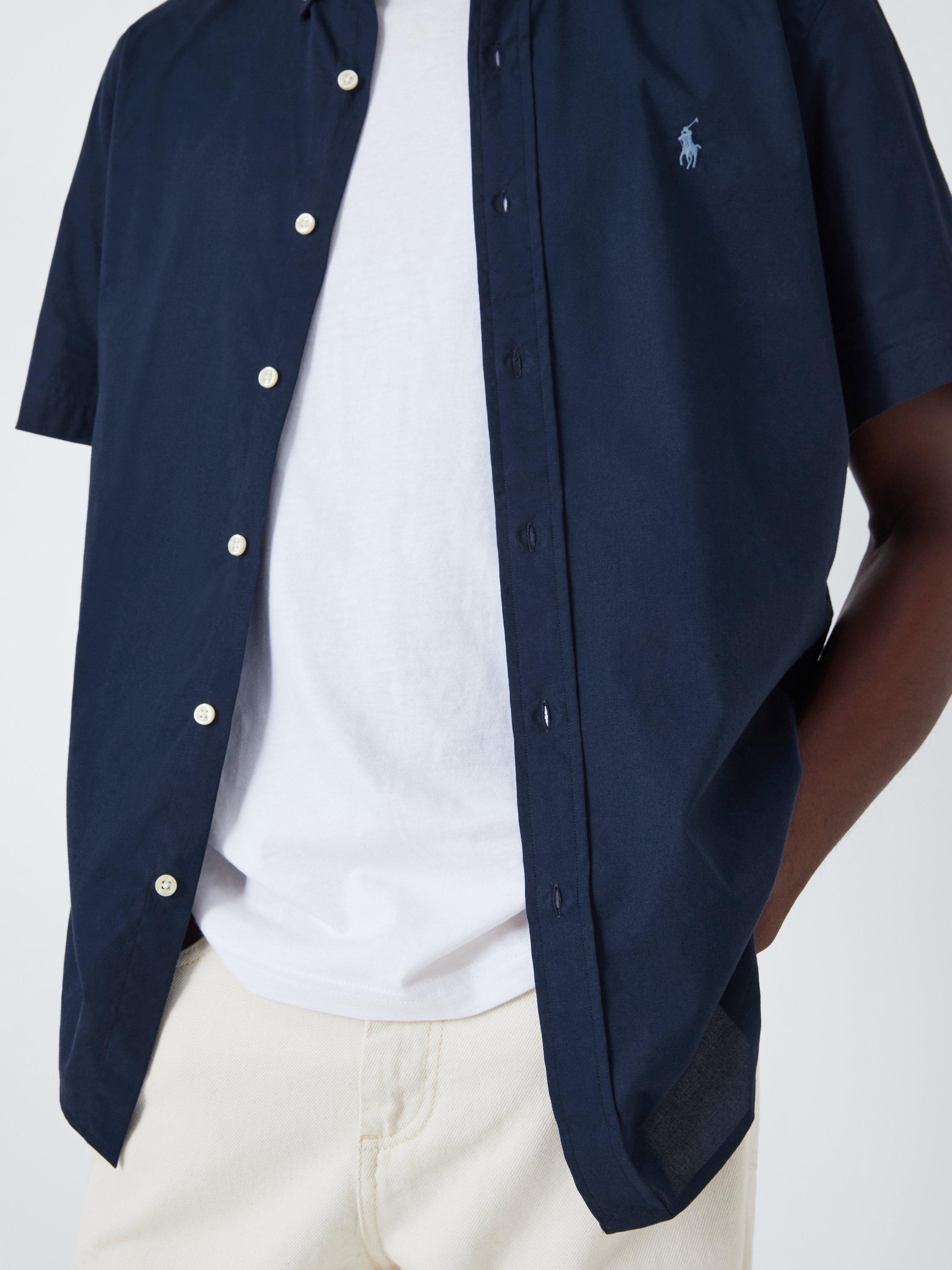 Product image 6 of 6, which shows Polo Ralph Lauren Short Sleeve Shirt, Newport Navy, S