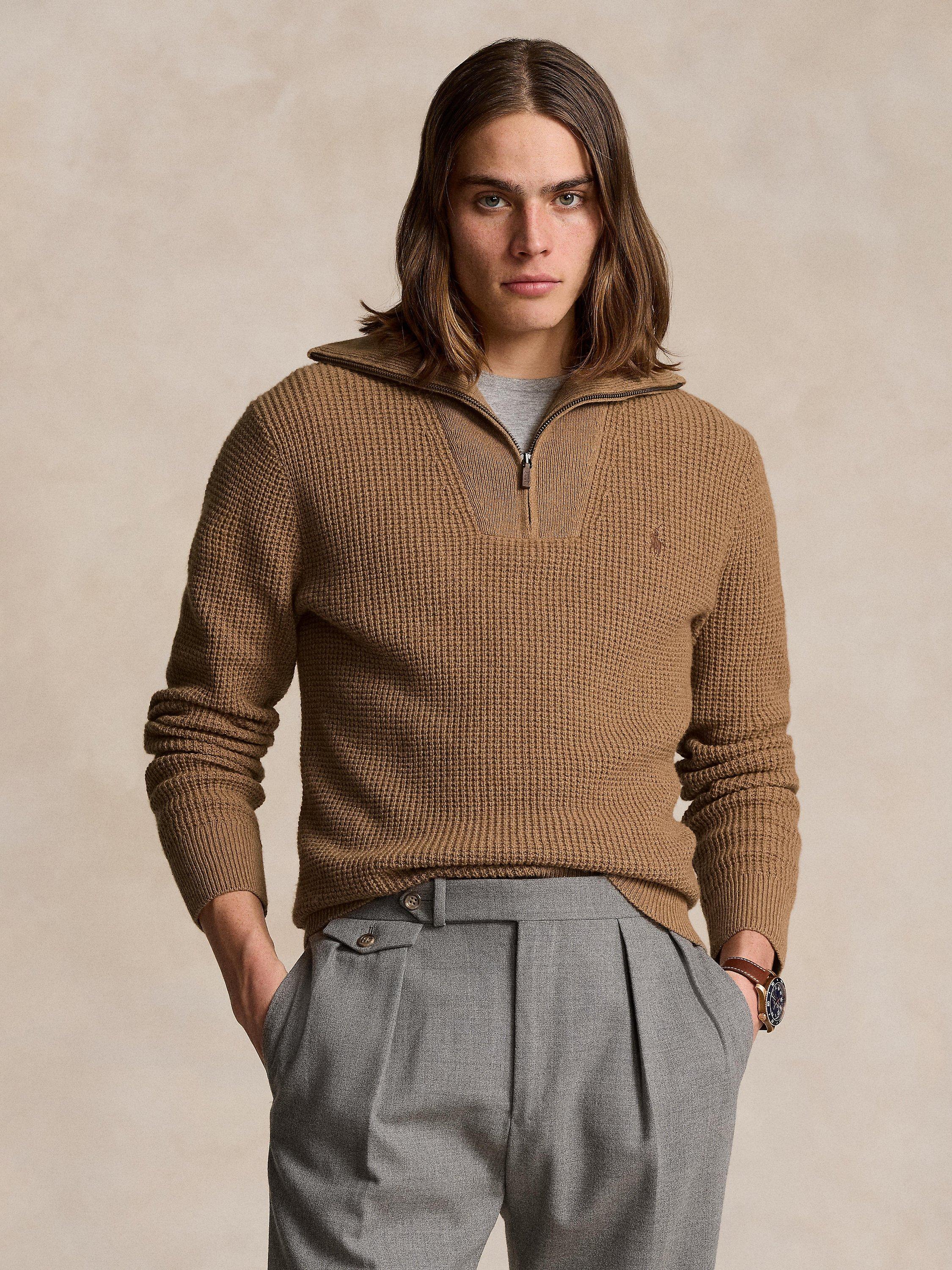 Ralph lauren zip neck jumper best sale