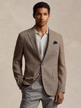 Polo Ralph Lauren Glen plaid Soft Suit Jacket, Tan/Brown