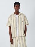 Carhartt WIP Dodson Cotton Waffle Stripe Short Sleeve Shirt, Natural/Multi