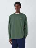 Carhartt WIP Chase Long Sleeve T-Shirt, Duck Green/Gold