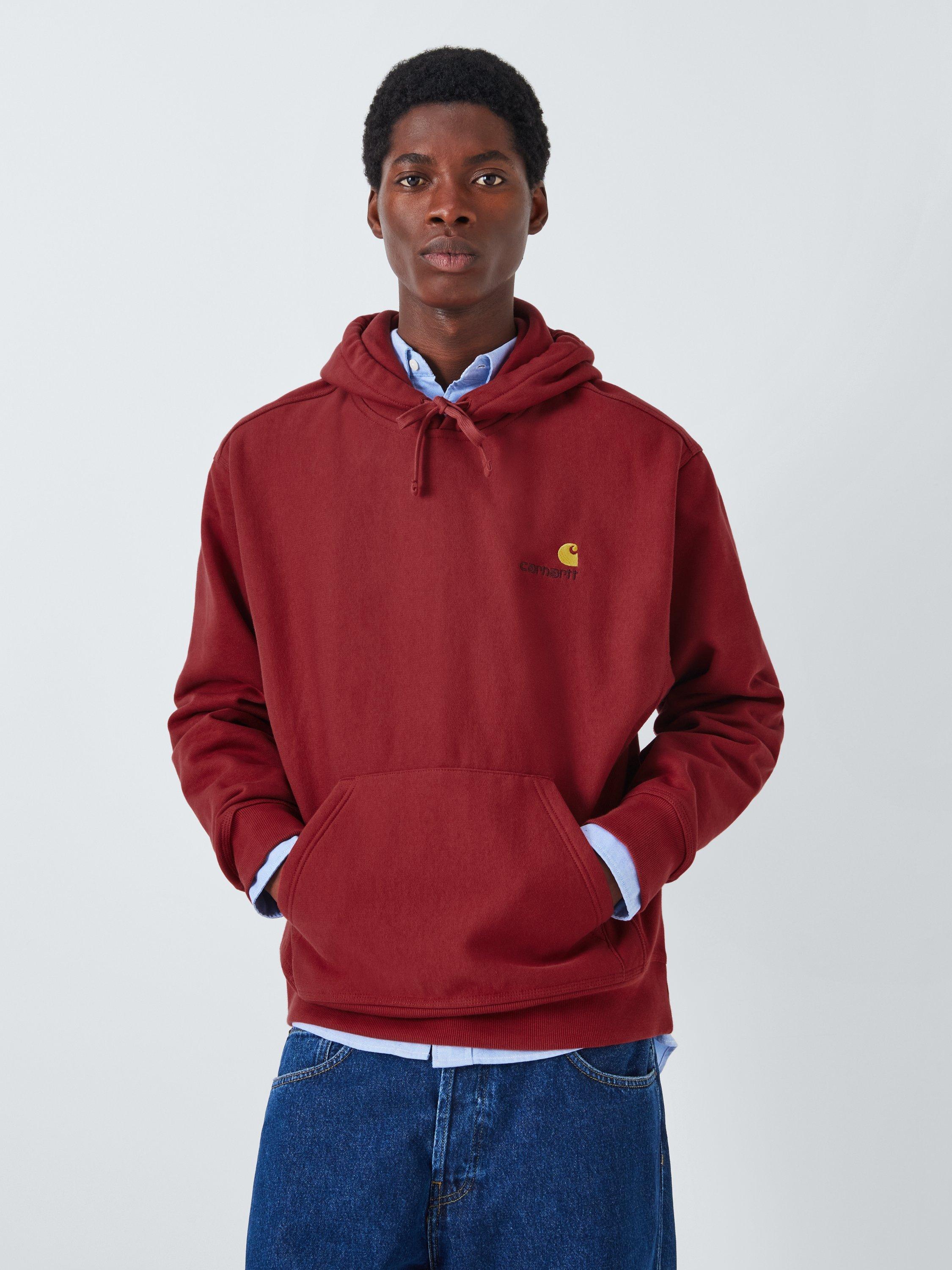 Carhartt WIP Hooded American Script Sweatshirt Tuscany