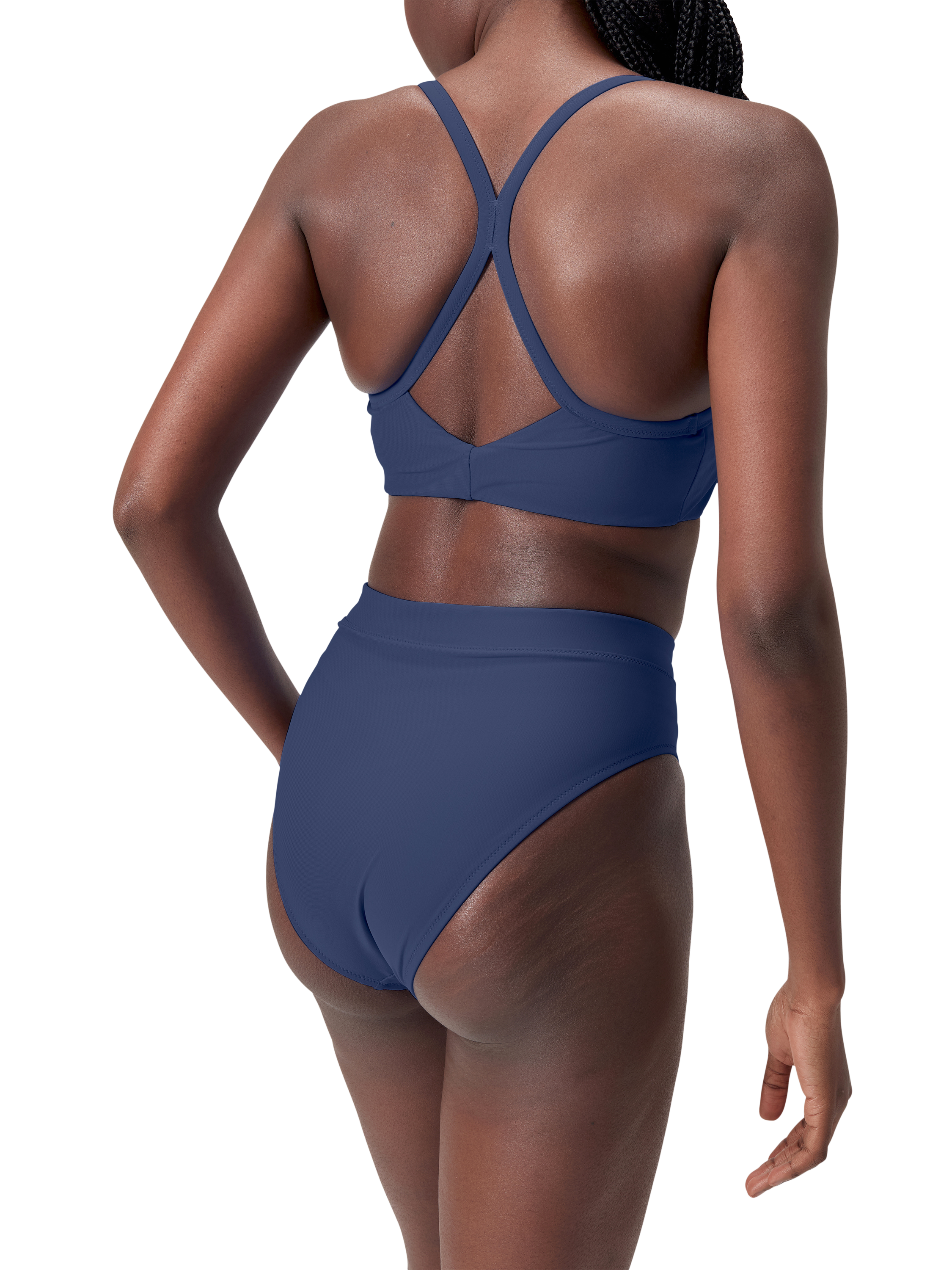 Speedo High Waist Bikini Bottoms Cerulean Blue